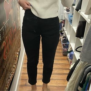 Black straight leg jeans - American eagle- size 6